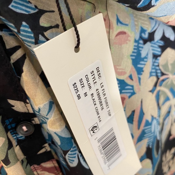 NWT Rebecca Taylor La Vie Fluer Foret Floral Top M - Picture 9 of 13